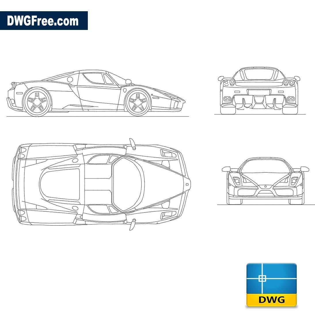 Wallpaper #ZWfx6pIBSpphPi3-EUl371 Ferrari Enzo Dwg Download Autocad Blocks Model