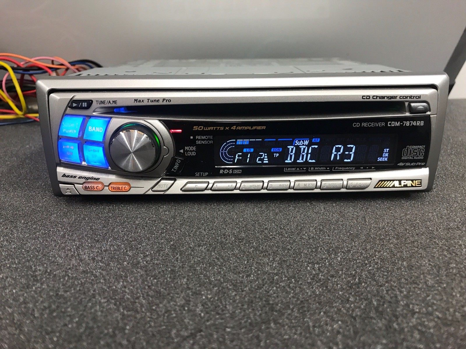 Wallpaper #bX0j8Y4Bnwiau_P6KQgH47 Alpine Car Radio Stereo Cd Player Model Cdm 7874rb Retro 00s Vintage