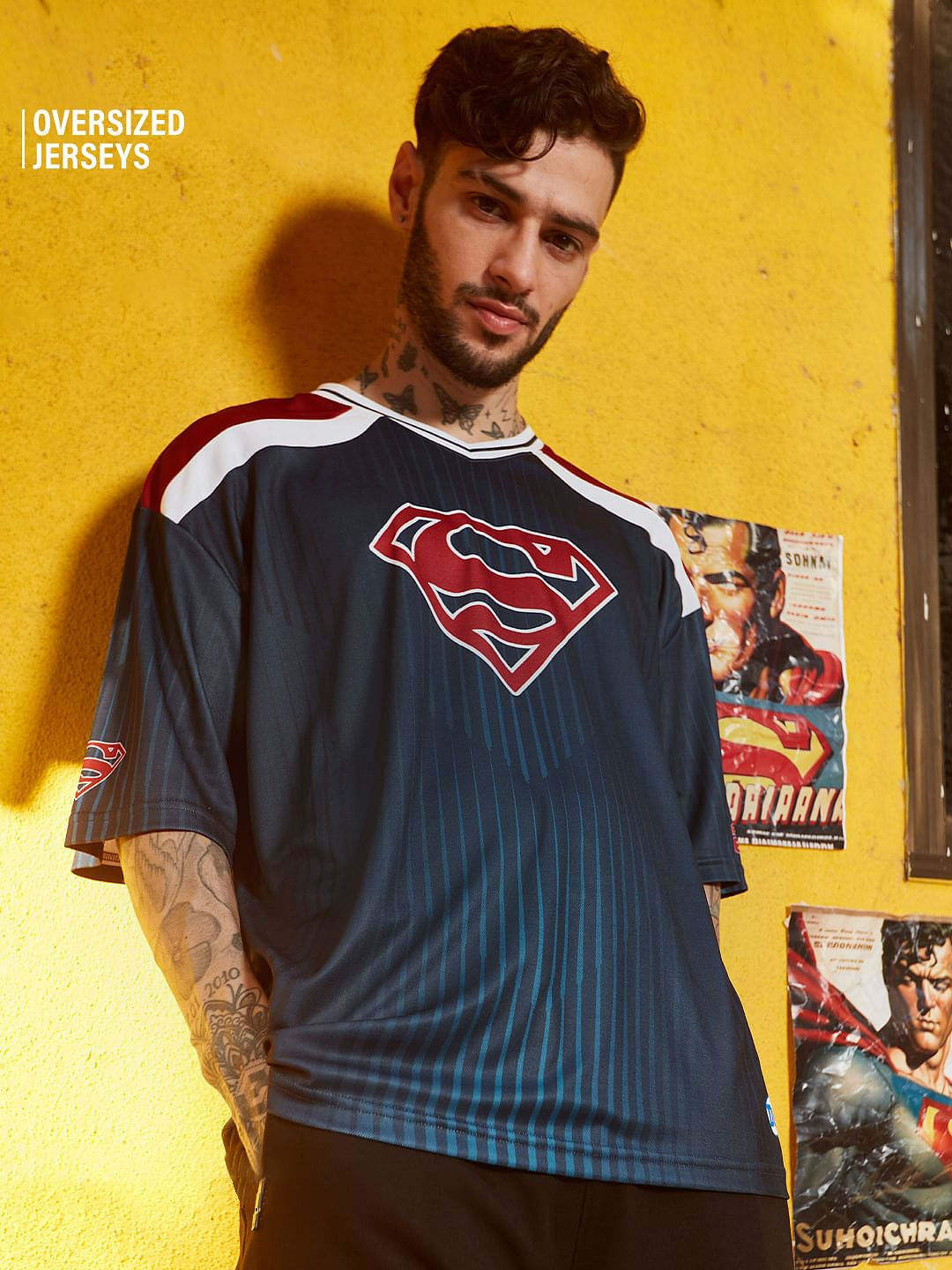 Wallpaper #8miLFpMBSpphPi3-1Aut254 Buy Superman Logo Oversized Jersey Online