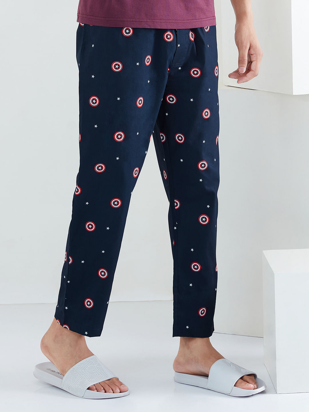 Wallpaper #AGipIZMBSpphPi3-ETHu140 Buy Captain America Shield Pattern Mens Pajamas Online