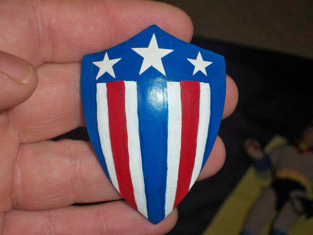 Wallpaper #sDGvNZMB5zzyi_yYAFdH258 Custom Ww2 Captain America Mego Shield3 Hand Painted Excep Flickr