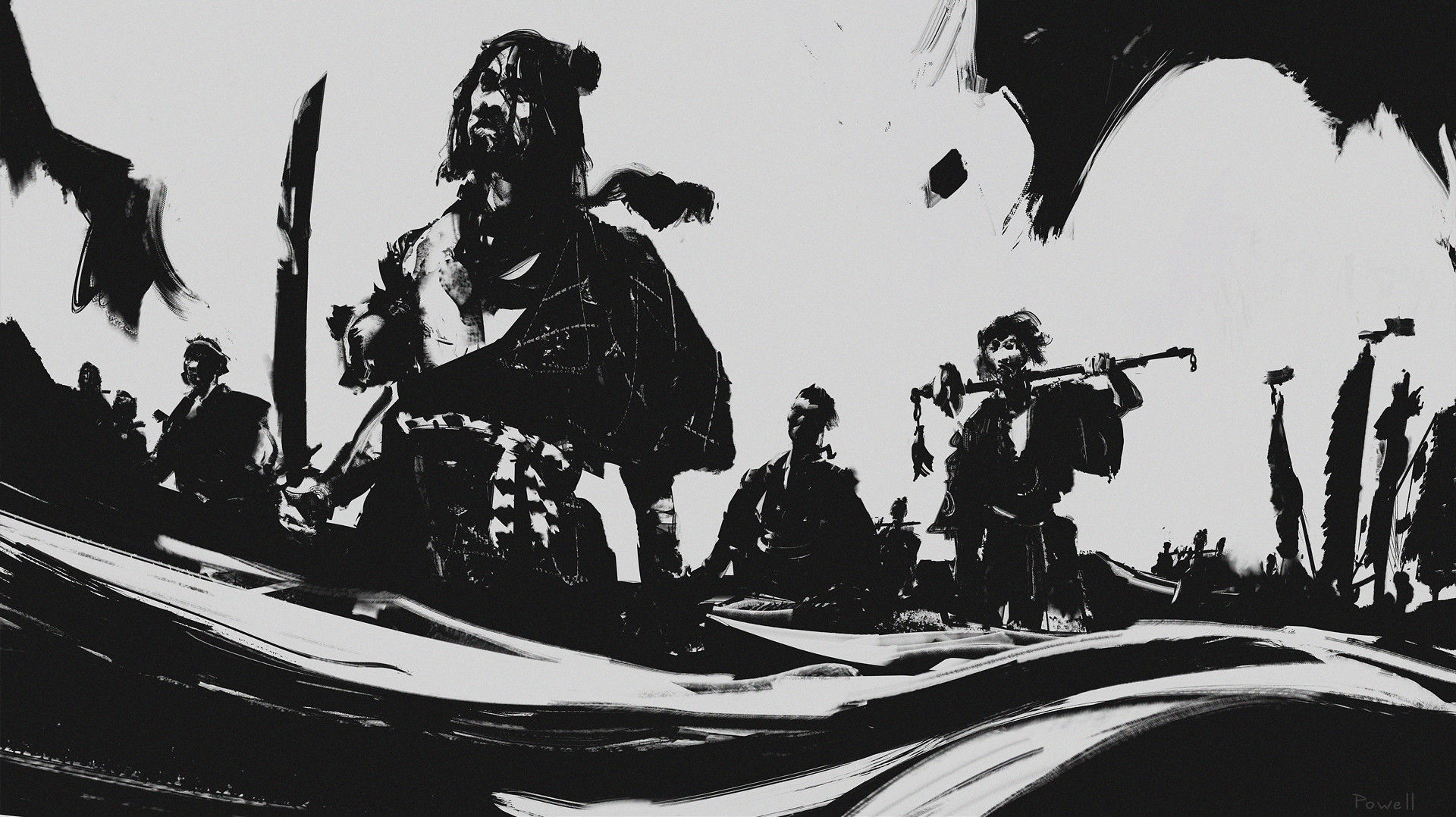 Wallpaper #OhmdBY8BtGB6xQ78i1I521 From Brush to Blade the Concept Art Process Behind Ghost of Tsushima