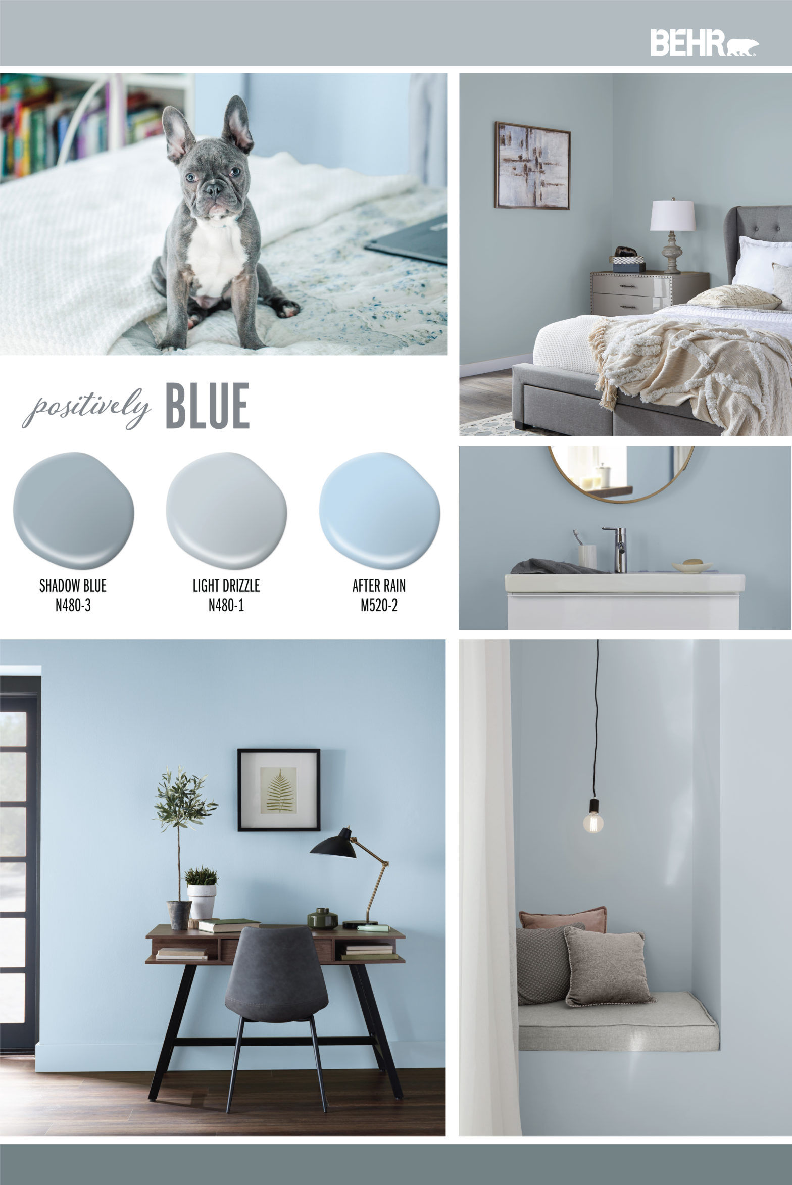 Wallpaper #2GhiFZMBSpphPi3-NgdA145 Positively Blue Color Palette Colorfully Behr
