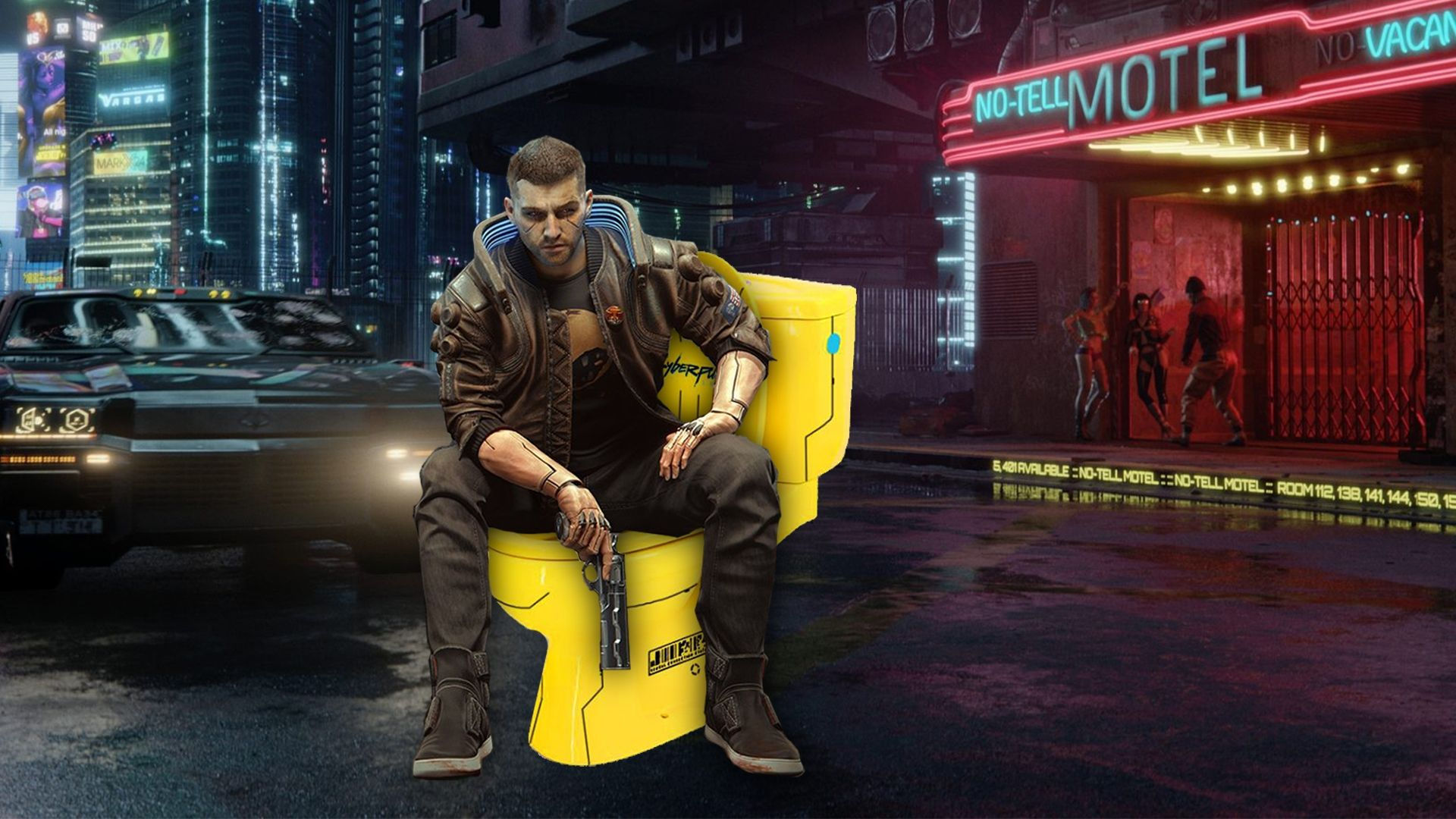 Wallpaper #sRltBI8BtGB6xQ789k7_4 Cyberpunk 2077 Toilets Give Strong Wipe the F Up Samurai Vibes