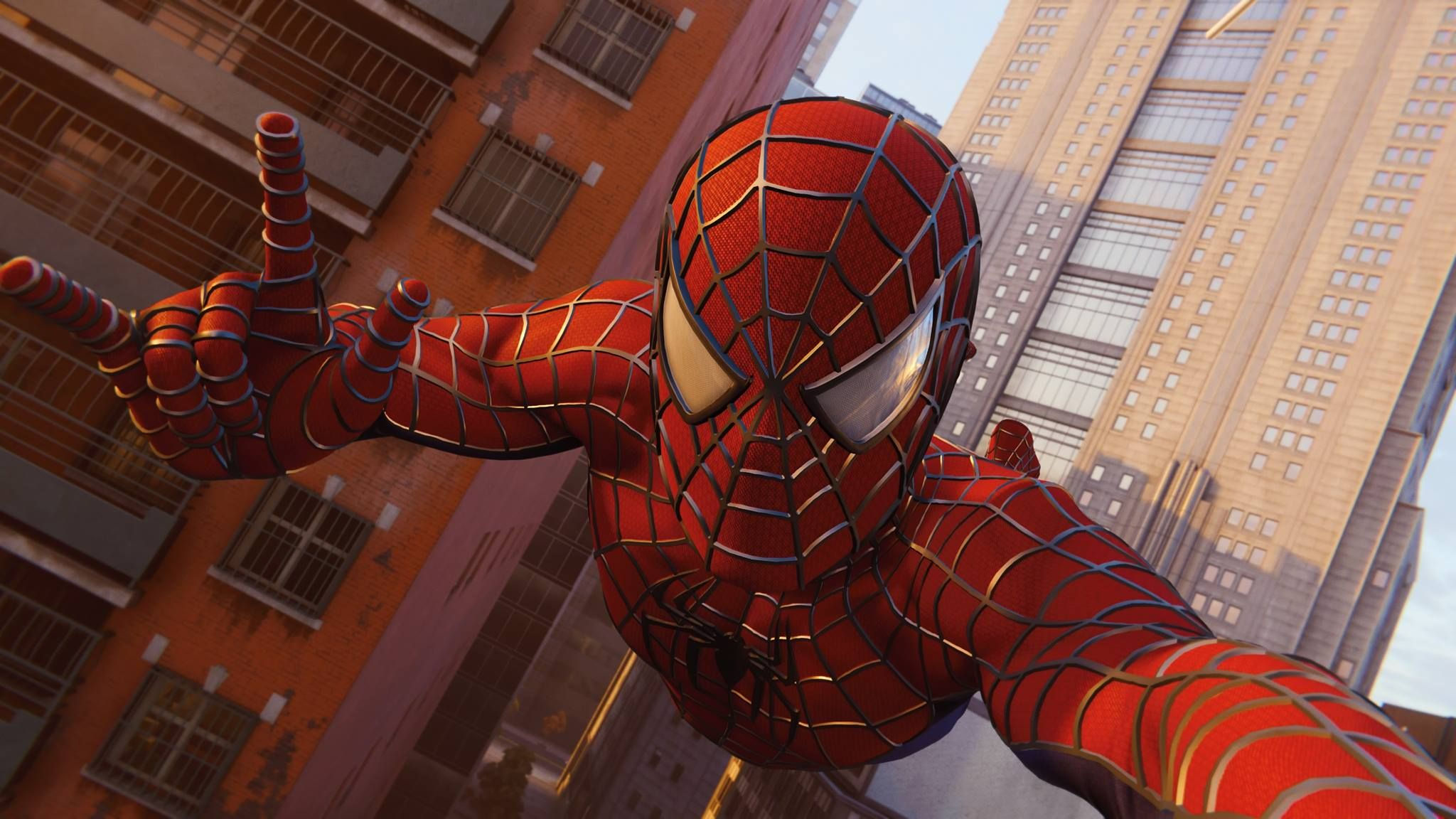 Wallpaper #chkHH48BtGB6xQ78P3oT16 Swinging in the Raimi Suit to Danny Elfmans Theme in Marvels Spider