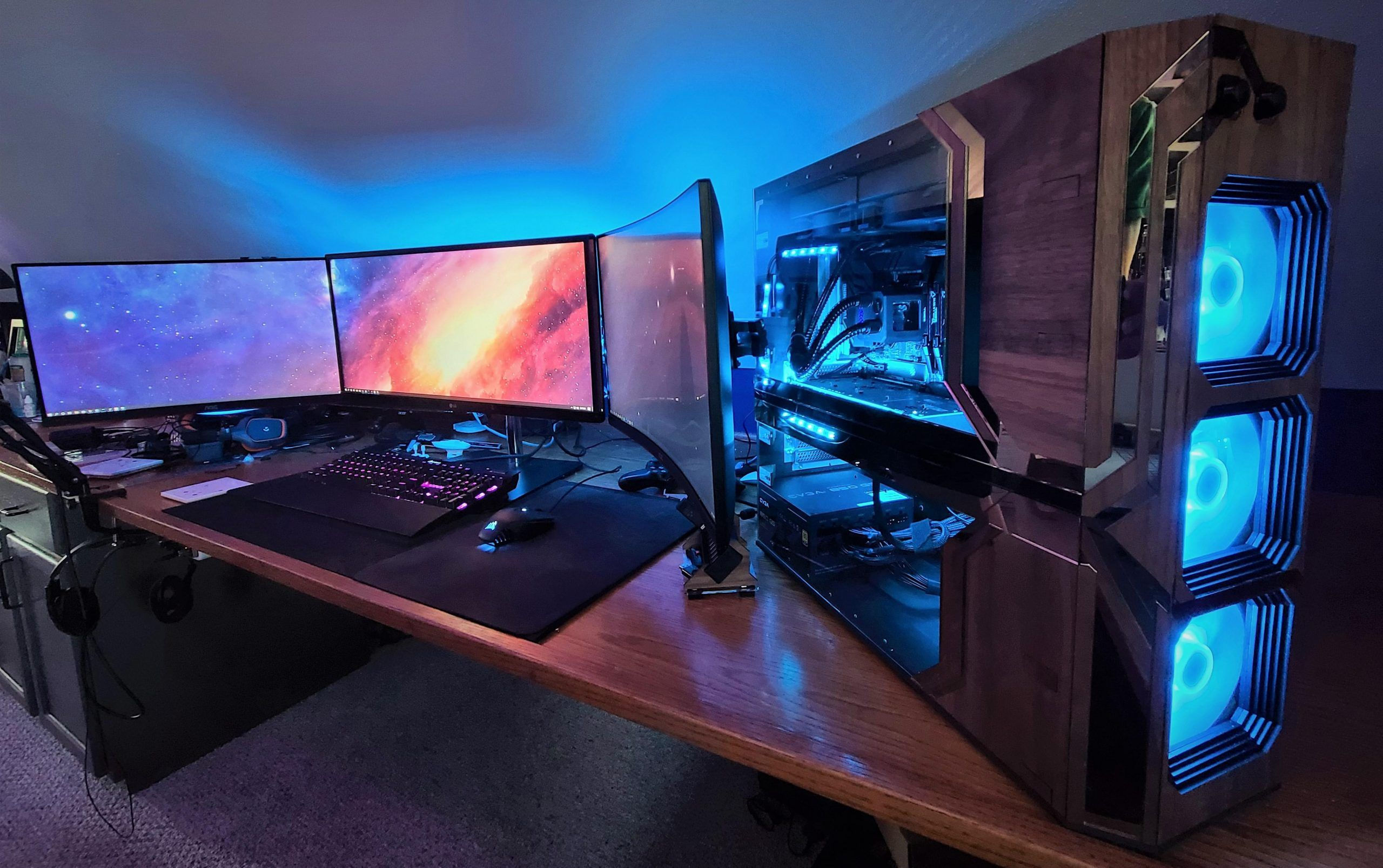 Wallpaper #OBlXAo8BtGB6xQ78sEpo2 Cyberpunk 2077 Inspired PC Case Skillfully Crafted Using Laser Cut Wood