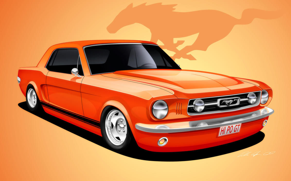 Wallpaper #n7gi1pIBJvJKYCmEdNwN204 66 Mustang Coupe by Dazza Mate on Deviantart