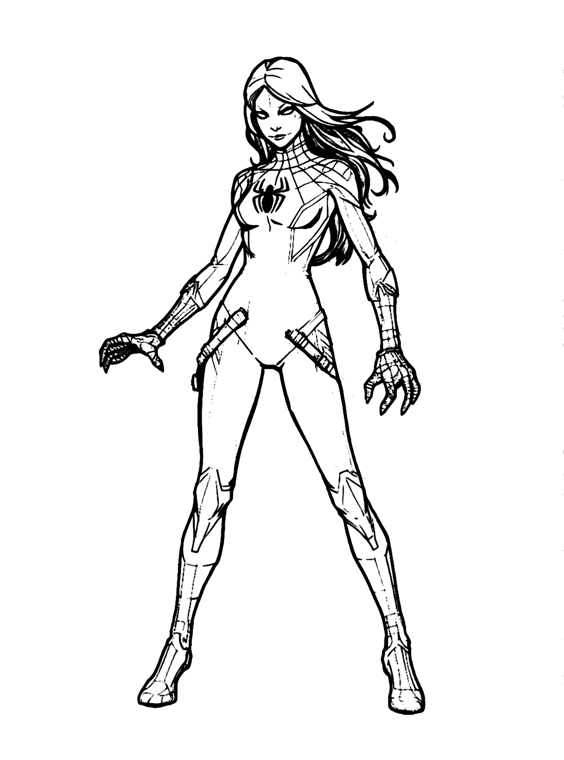 Wallpaper #Hme5DJMBSpphPi3-euDo273 Spider Woman Coloring Pages Free Online for Kids