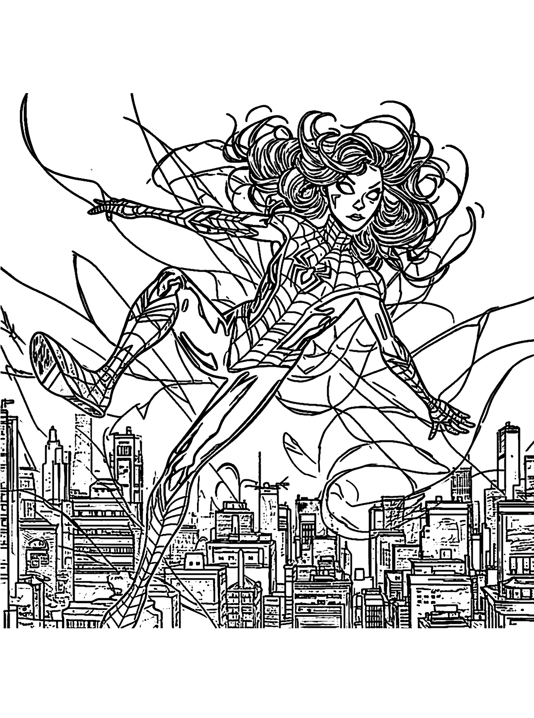 Wallpaper #Hme5DJMBSpphPi3-euDo291 Spider Woman Coloring Games Online