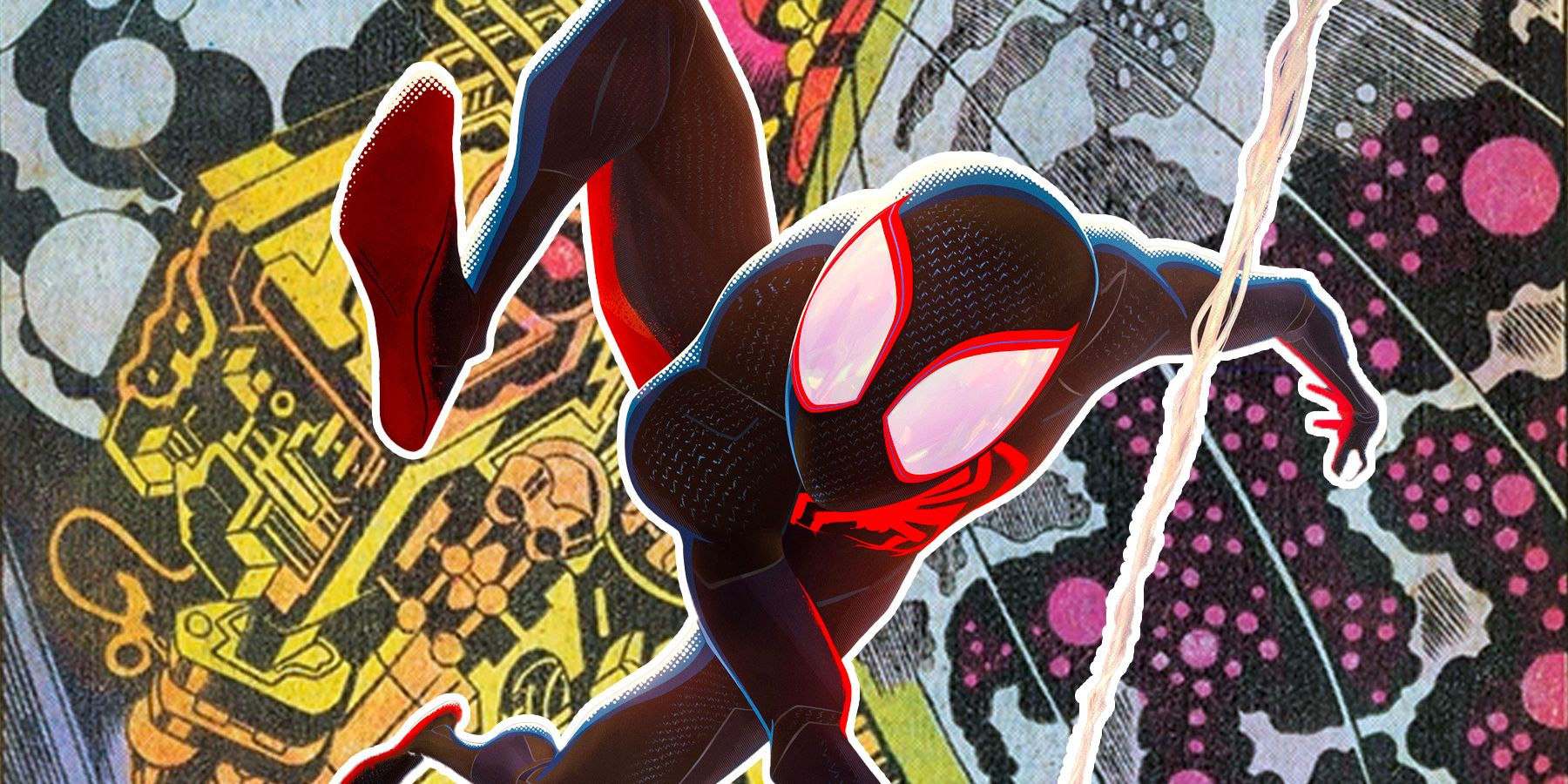 Wallpaper #W2c4_JIBSpphPi3-KZeF1 Spider Man Art Shows Jack Kirby World in Across the Spider Verse