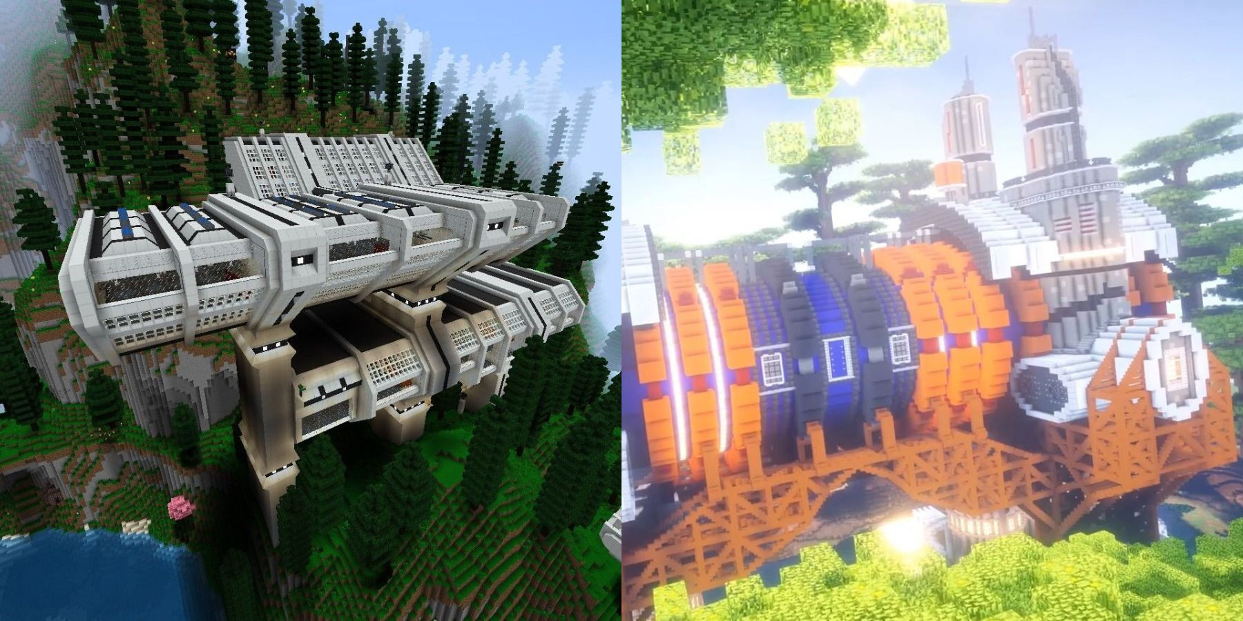 Wallpaper #NWcH9pIBSpphPi3-kYJt187 Sci Fi Building Minecraft