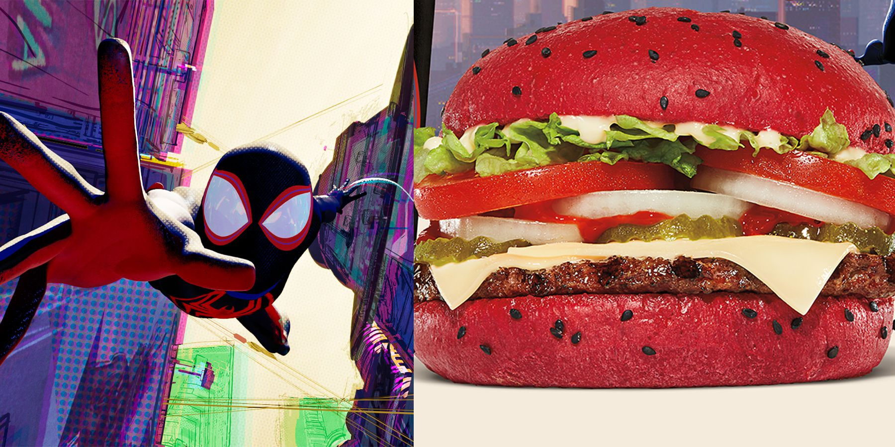 Wallpaper #SRlHDo8BtGB6xQ78QVkA16 Spider Man Across the Spider Verse Gets Its Own Burger King Whopper