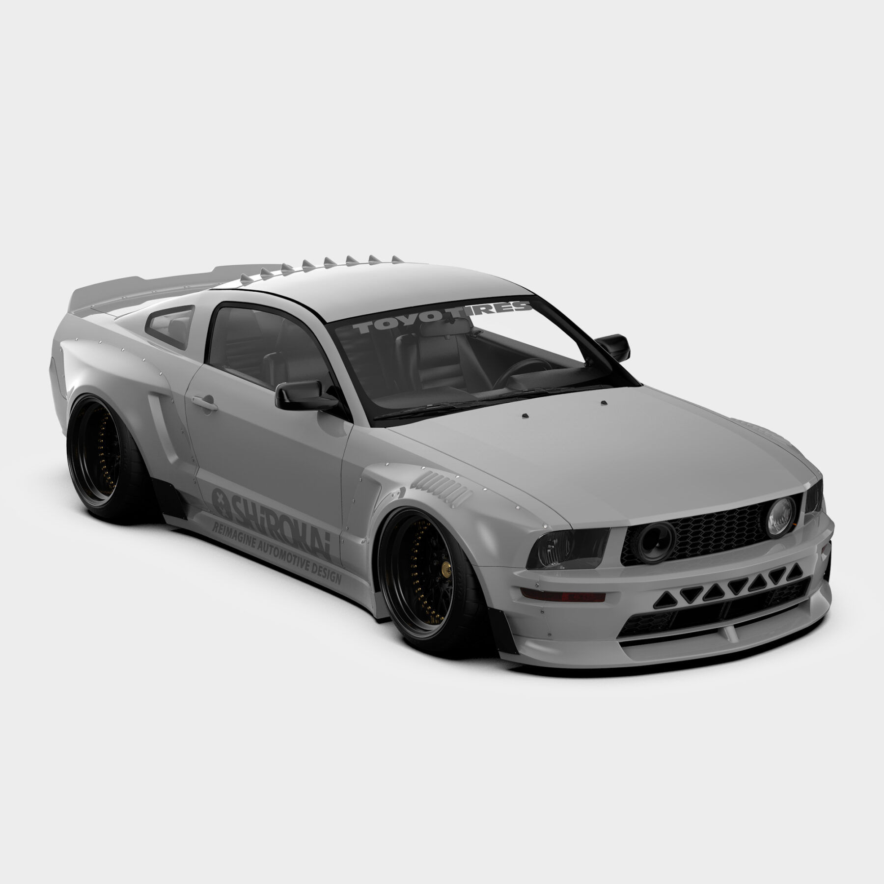 Wallpaper #94BA7 Widebody S197 Ford Mustang GT on Forgestar Cf5v Sdcs