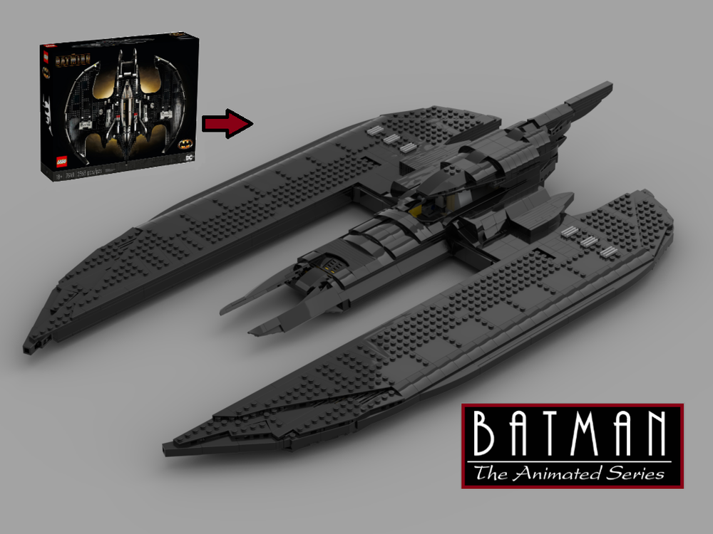 Wallpaper #T5xt4pIBZHQxiYar28Ah196 Lego Moc Ucs the Animated Series Batwing by Creationcaravan Brad