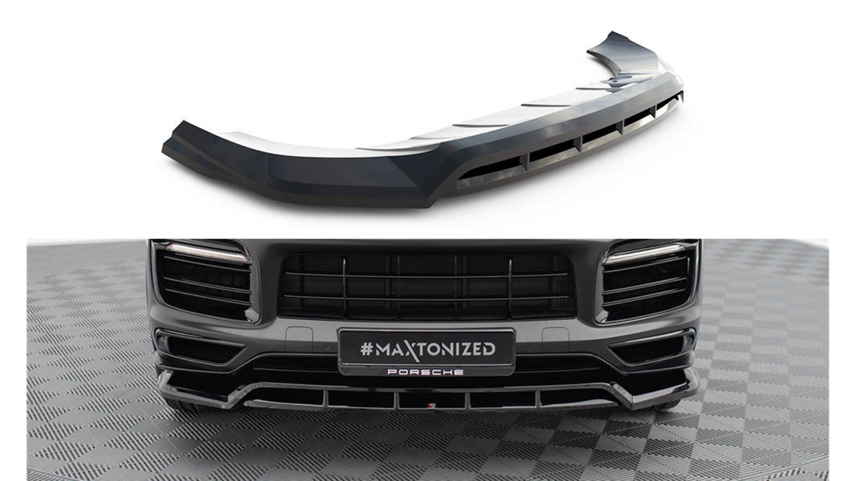 Wallpaper #SCwwSZMB0E1QgA7wuPIV341 Front Splitter Porsche Cayenne Sport Design Mk3 Spoilering