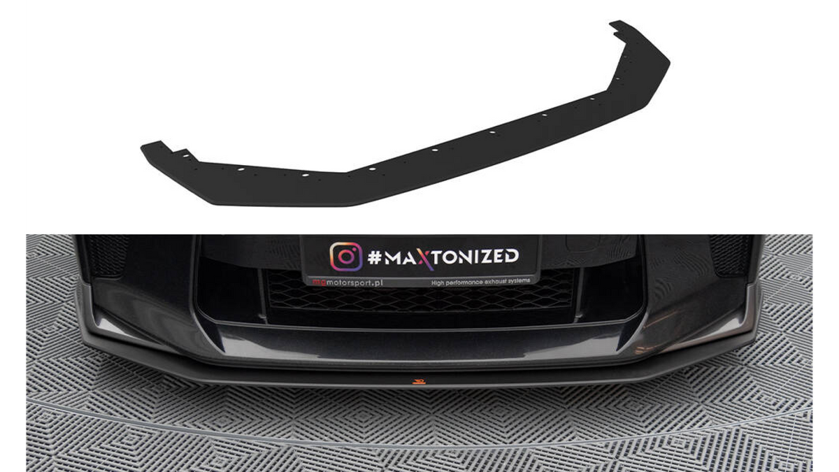 Wallpaper #SCwwSZMB0E1QgA7wuPIV336 Street Pro Front Splitter Nissan GTR R35 Facelift Black Red