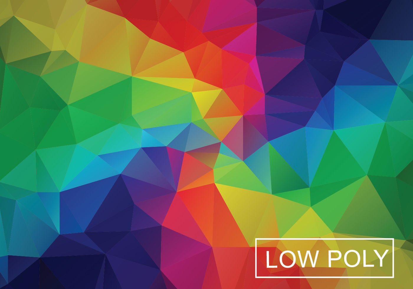 Wallpaper #W2cCDJMBSpphPi3-vtzy24 Rainbow Geometric Low Poly Style Illustration Vector Download Free