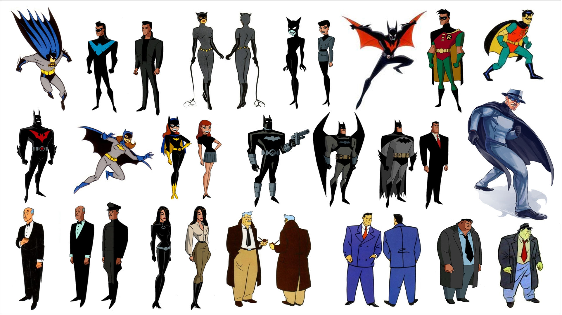 Wallpaper #QqmPiJcBxbDgA0Rlne8311 Batman the Animated Series Wallpaper All Characters