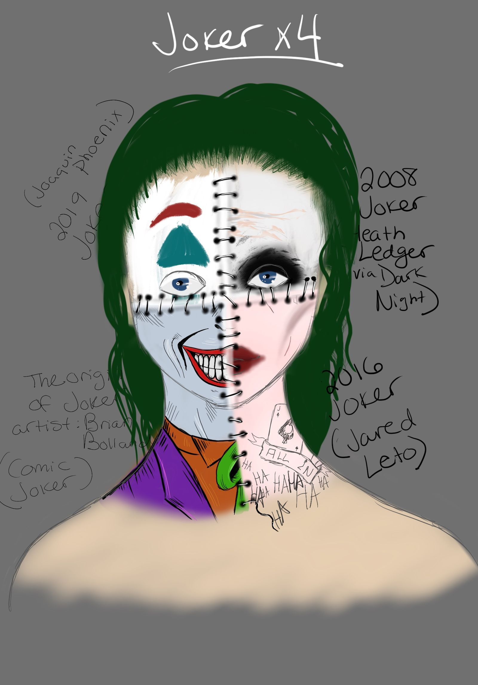 Wallpaper #hhpzTpMB1yWOL4qgCX1e160 Makeup Artist Creates Joker Look Four Ways Photos Allure