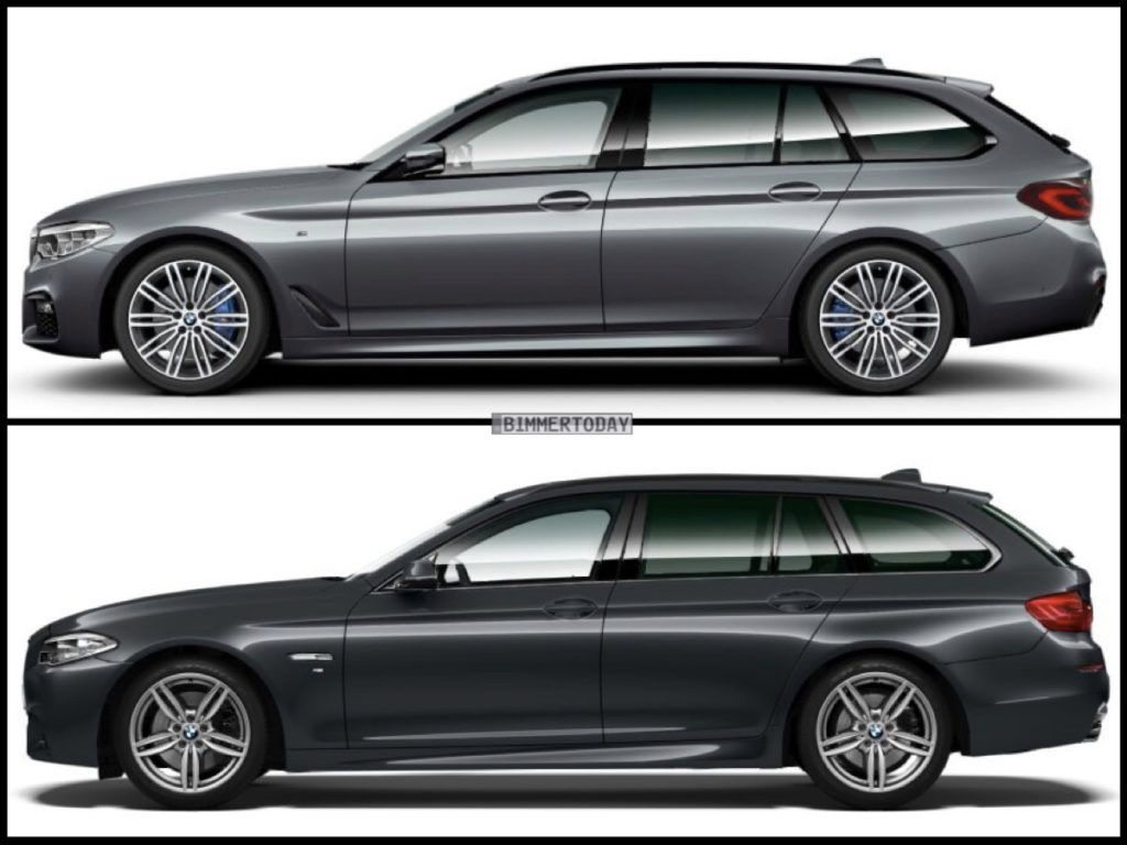 Wallpaper #m3RX1I4B_8f4nGFalnXh32 Image Comparison BMW G31 5 Series Touring Against Predecessor F11 5 Series