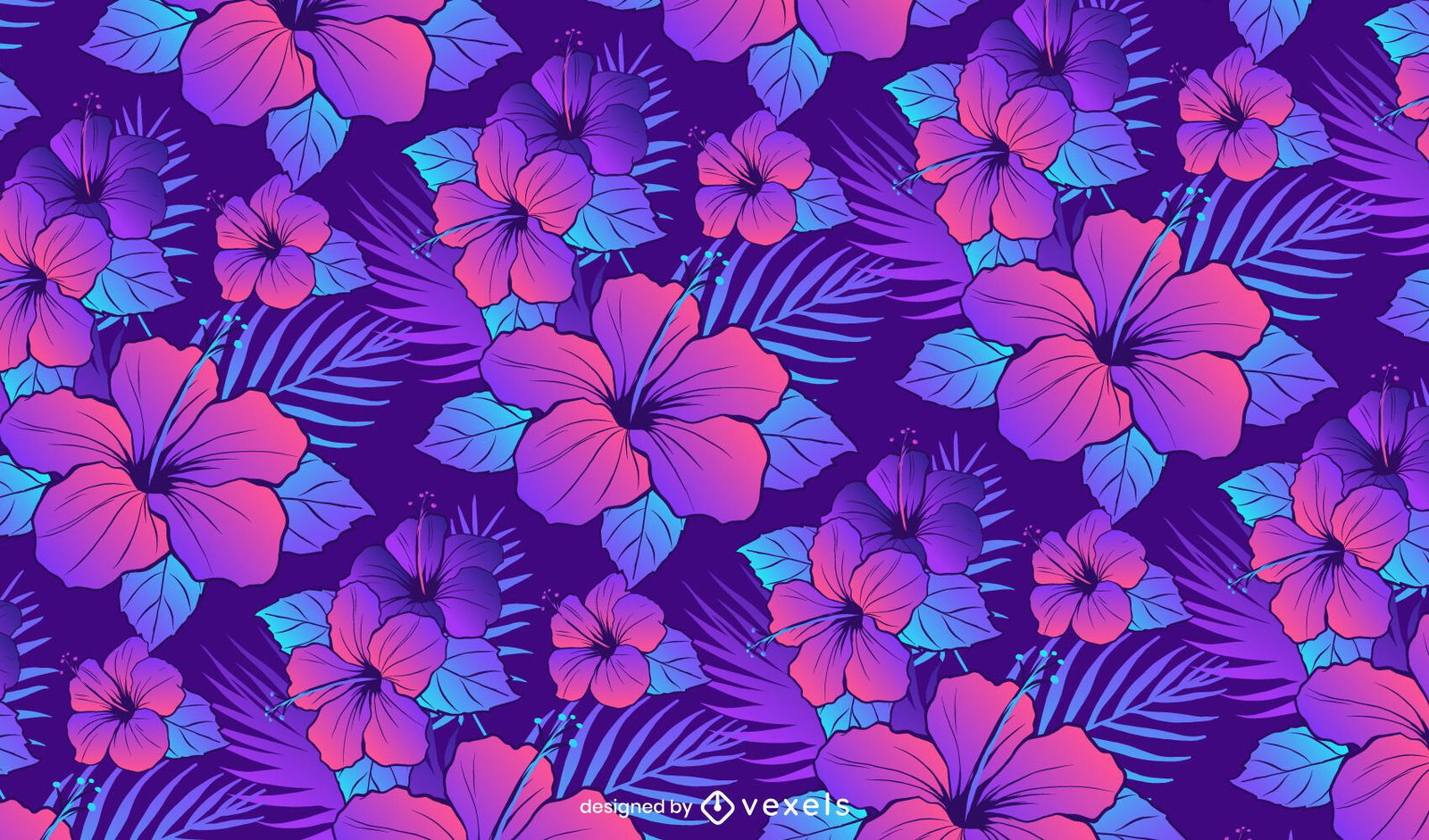 Wallpaper #7Rk4Io8BtGB6xQ78eIHx26 Hibiscus Flower Pattern Design Vector Download