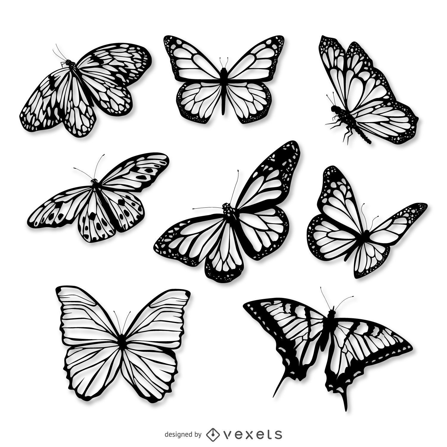 Wallpaper #eJyi4ZIBZHQxiYar67ym52 Butterfly Vector Graphics to Download