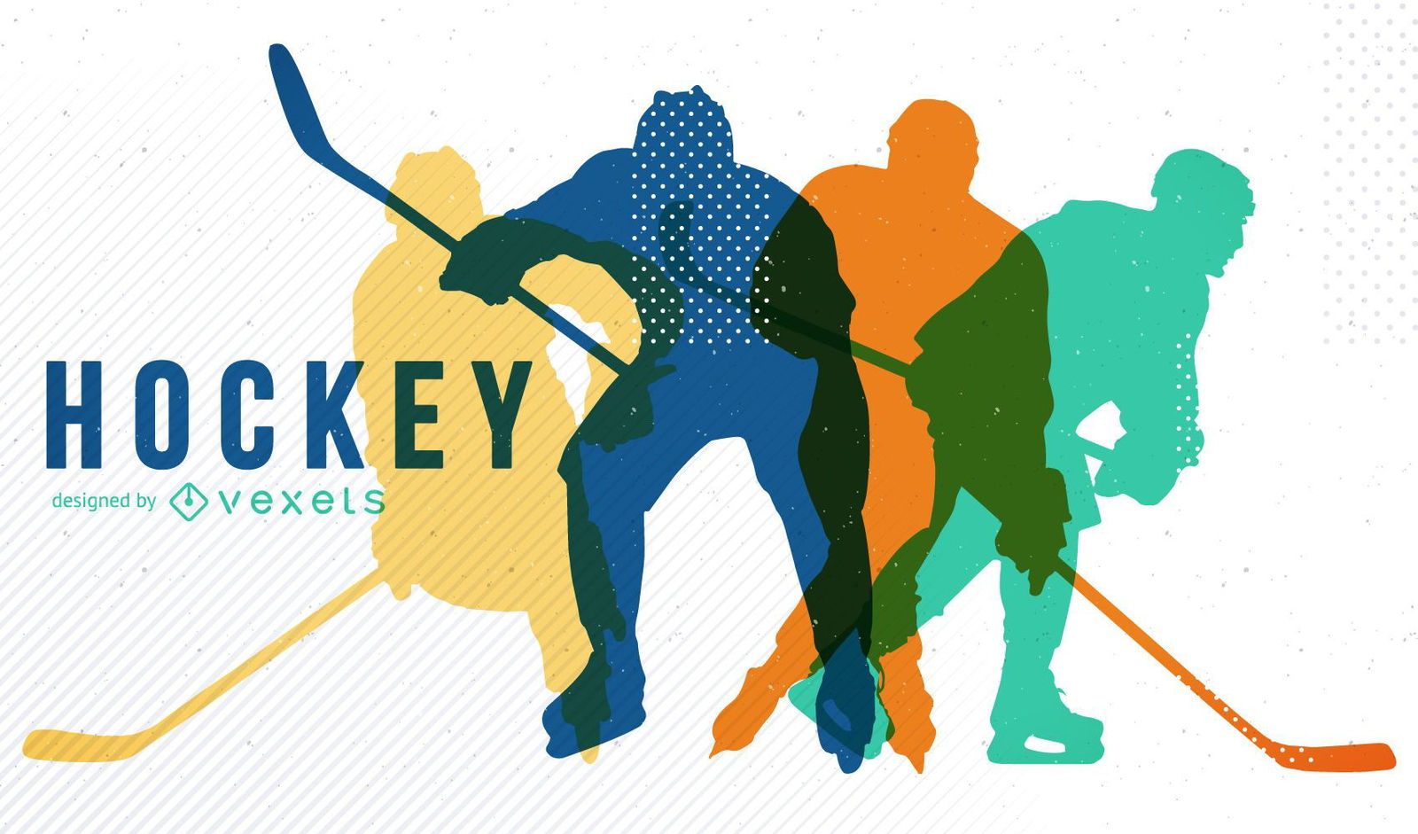 Wallpaper #gGdQ7pIBSpphPi3-YVxF354 Hockey Design with Silhouettes Vector Download