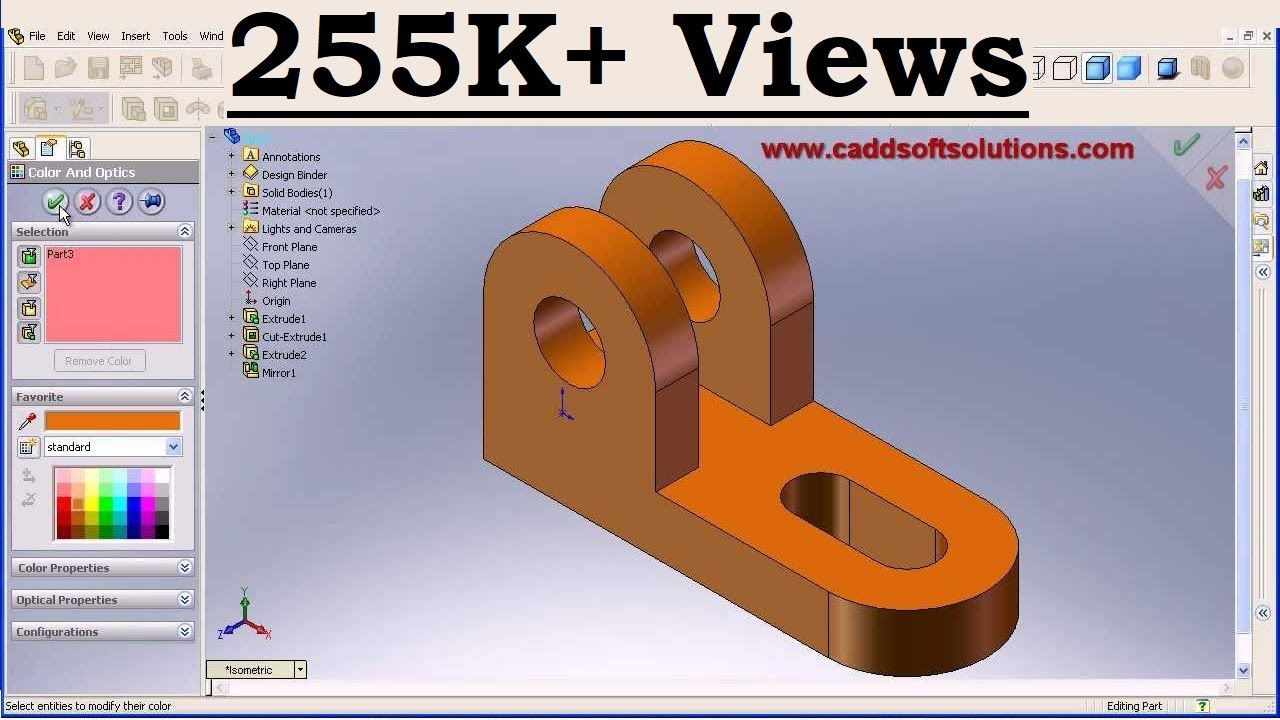 Wallpaper #v5yE4pIBZHQxiYarF8Bm147 Solidworks Basic Part Modeling Design Tutorial for Beginners Youtube