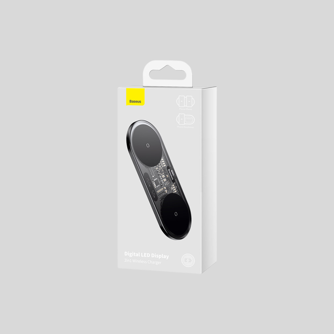 Wallpaper #421CbJcBycdYOYFTknLy155 Baseus 20w Digital LED Display 2in1 Wireless Charger Black 6 Months