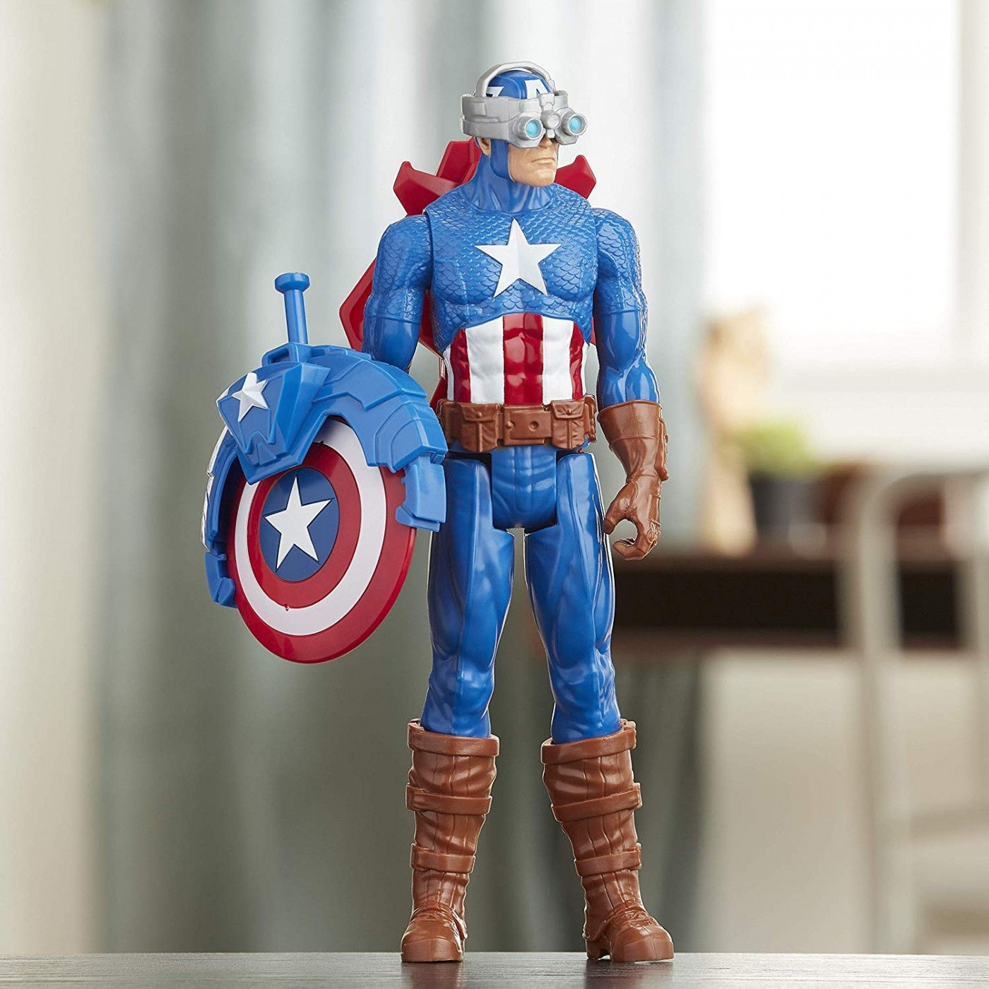 Wallpaper #ffd21 Marvel Avengers Titan Hero Series Blast Gear Captain America Action Figure