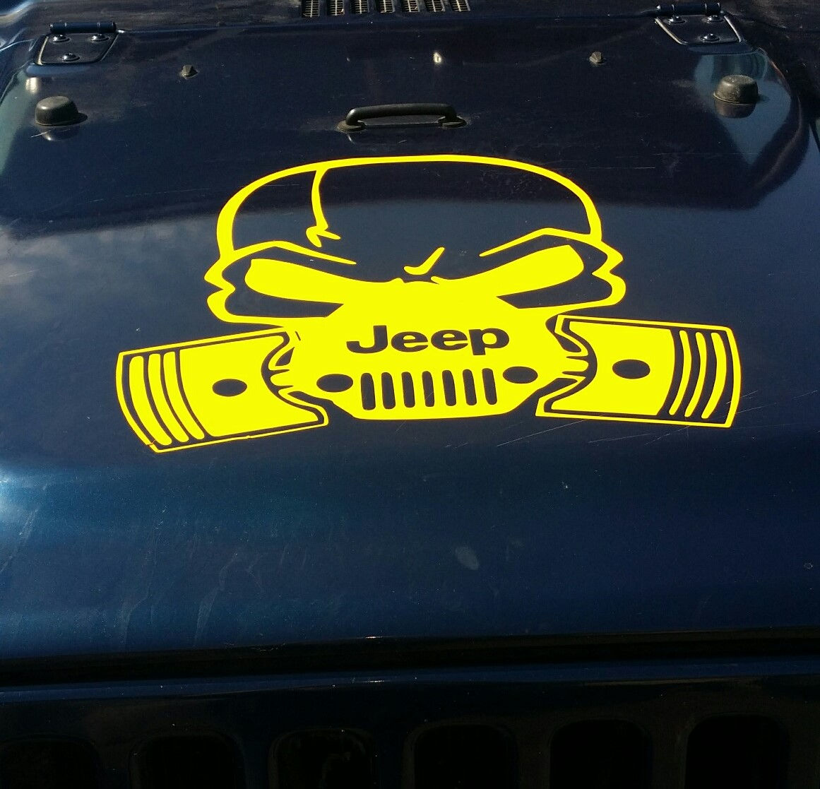 Wallpaper #uxnyO48BtGB6xQ78DbJj36 Jeep Hood Skull Decal Sticker 19 Inch Outdoor Vinyl Sticker Cherokee