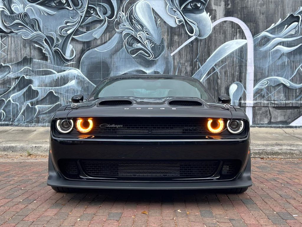 Wallpaper #84950 2018 Dodge Challenger Srt Demon Black Satin Hood Only 594 Miles Bone