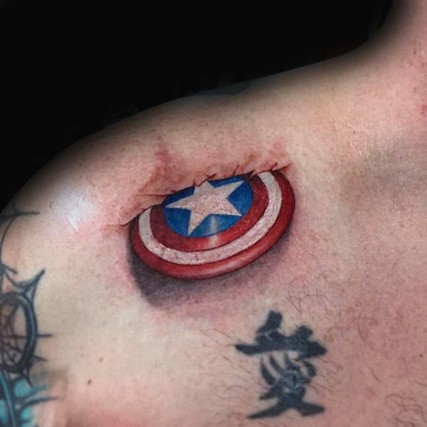 Wallpaper #P5zO4JIBZHQxiYarB7hG73 Captain America Shield Tattoo15 Tattoo Me Now