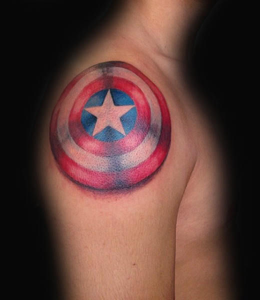 Wallpaper #P5zO4JIBZHQxiYarB7hG35 105 Captain America Tattoo Designs and Ideas for Marvel Superhero Fans