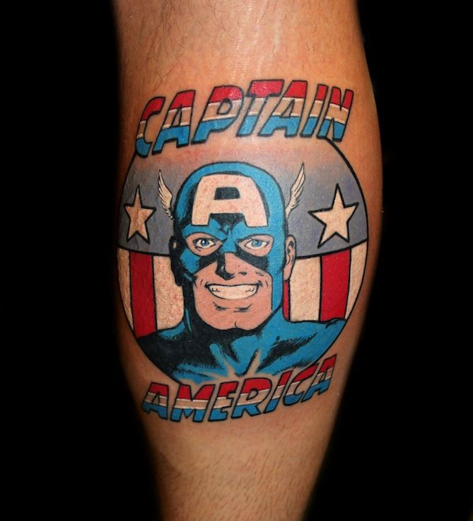 Wallpaper #P5zO4JIBZHQxiYarB7hG94 105 Captain America Tattoo Designs and Ideas for Marvel Superhero Fans