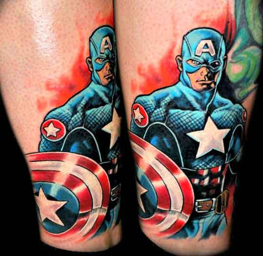 Wallpaper #P5zO4JIBZHQxiYarB7hG227 105 Captain America Tattoo Designs and Ideas for Marvel Superhero Fans