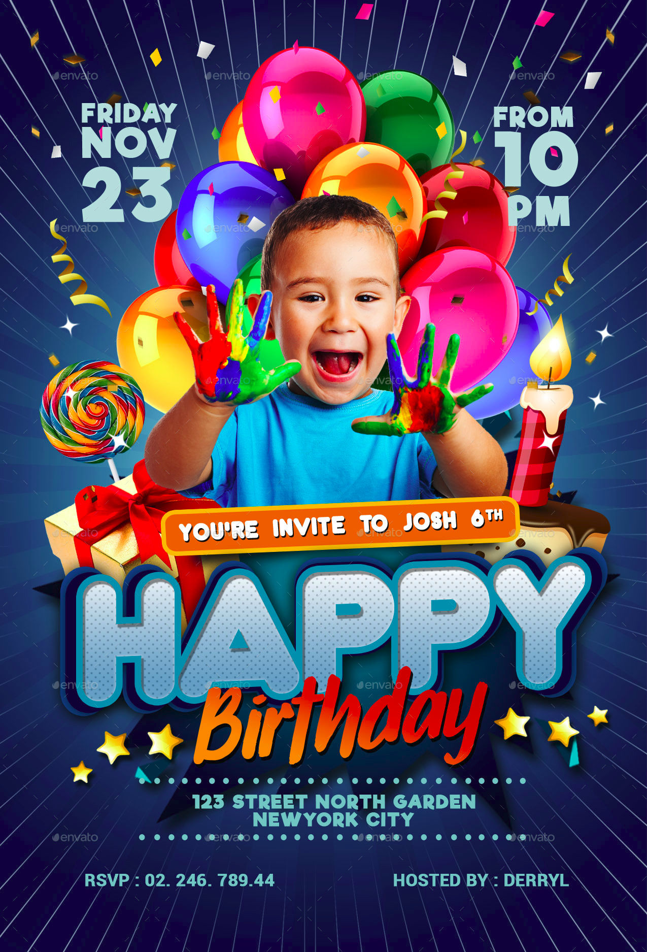 Wallpaper #nDEINpMB5zzyi_yYPFiv80 Kids Birthday Invitation Template