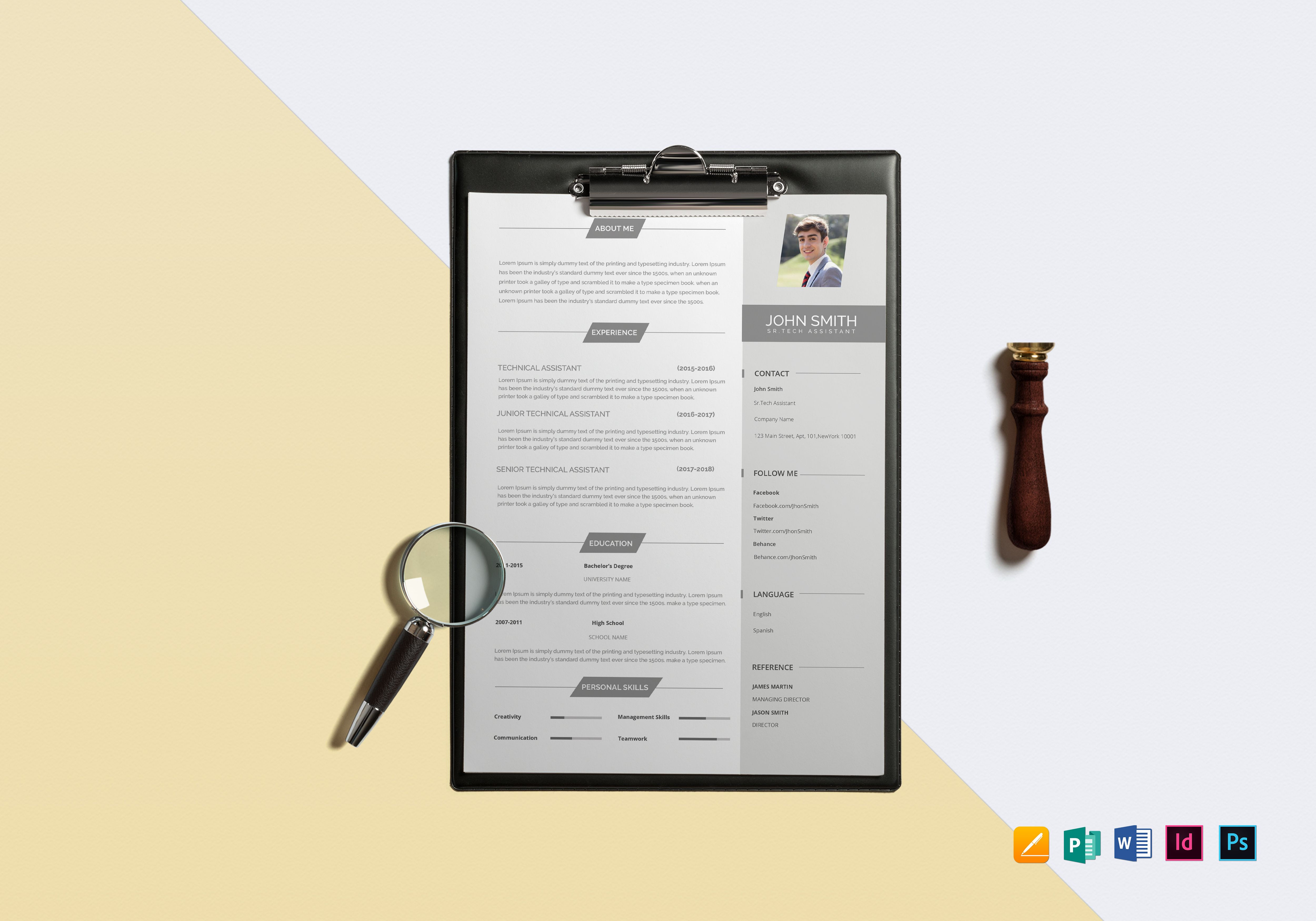 Wallpaper #XR0NLZMBlOZrFDOkqs4j437 Minimalist Resume 14 Examples Format Psd Design Word Publisher