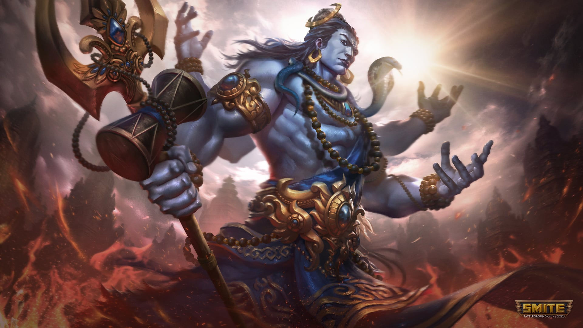 Wallpaper #LGg7GJMBSpphPi3-VhLV204 Shiva Smite Windows 11 Theme