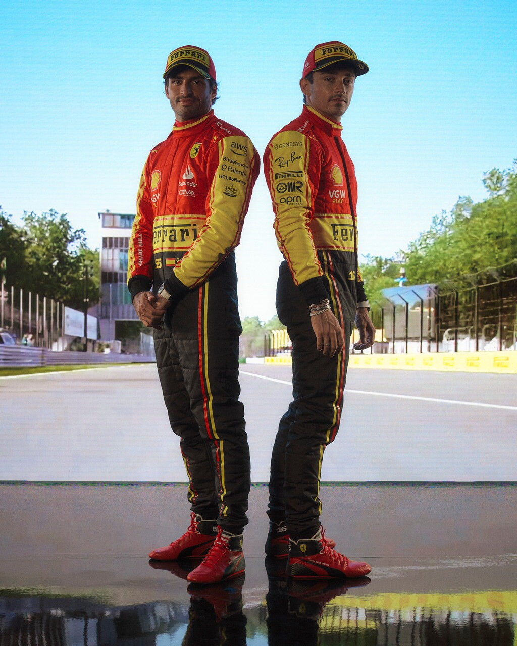 Wallpaper #12cH-ZIBSpphPi3-IIvK95 Ferrari Celebra Monza Con Un Look Speciale Rosso Giallo Nero
