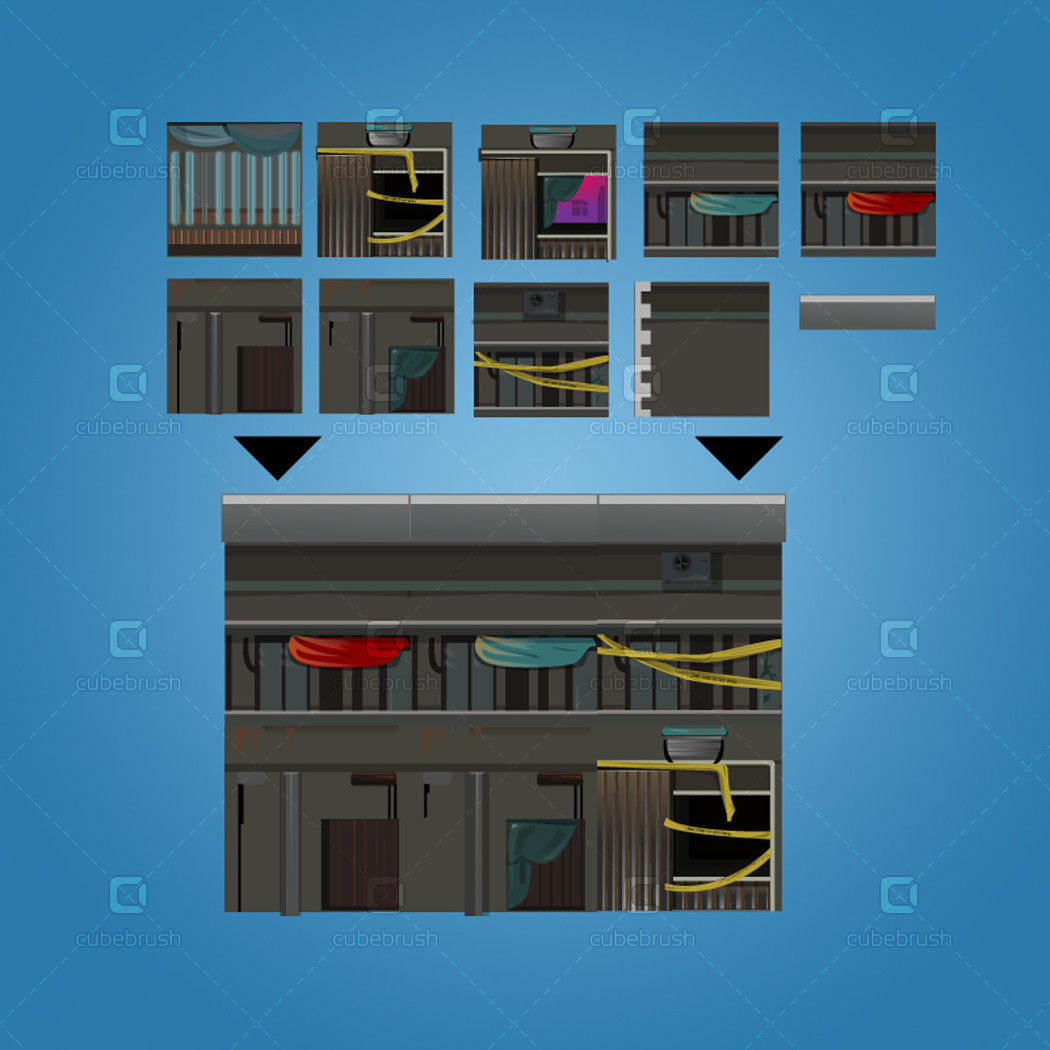 Wallpaper #-mgvGJMBSpphPi3-pxG355 2d Cyberpunk Platformer Tileset