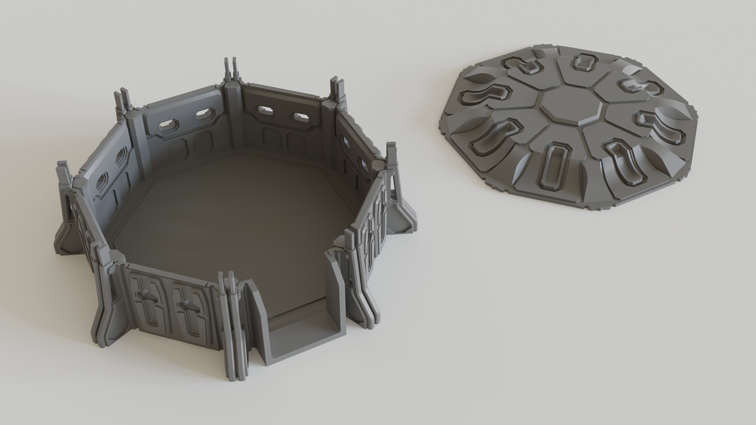 Wallpaper #F2gVHZMBSpphPi3-LCUb417 Sci Fi Bunker for Tabletop Scenery