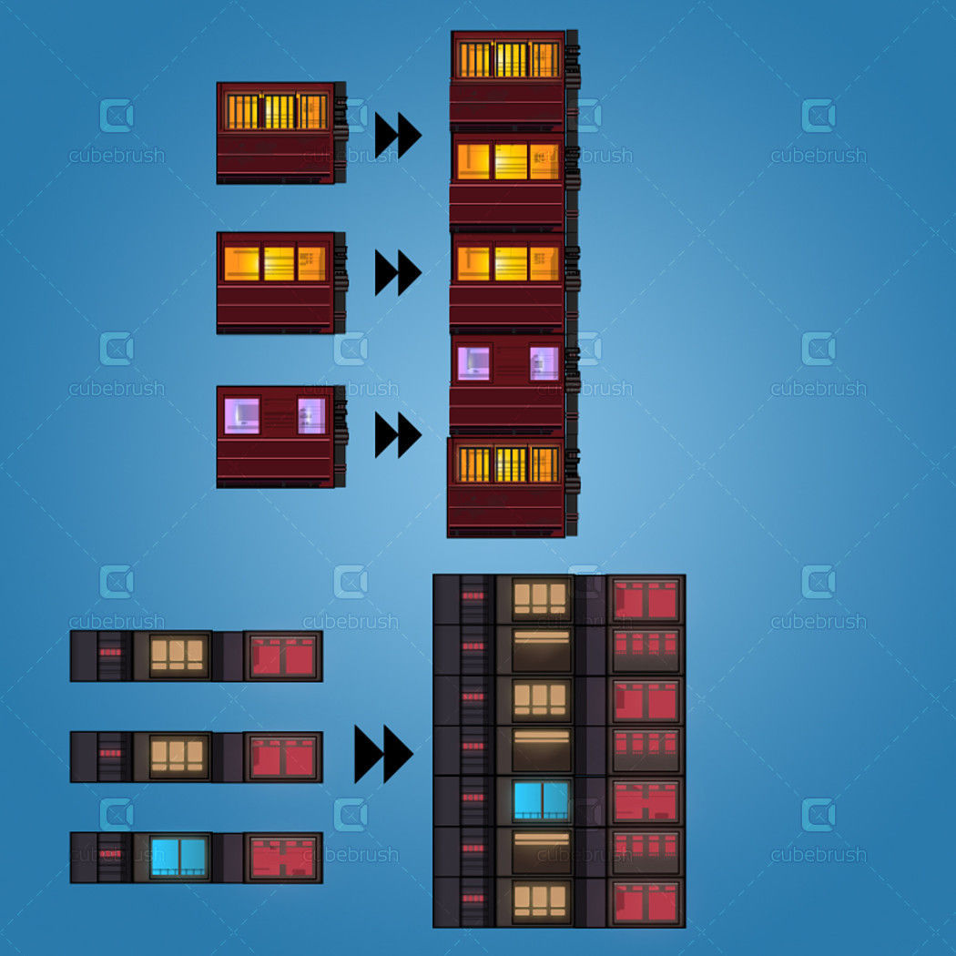Wallpaper #-mgvGJMBSpphPi3-pxG351 2d Cyberpunk Platformer Tileset