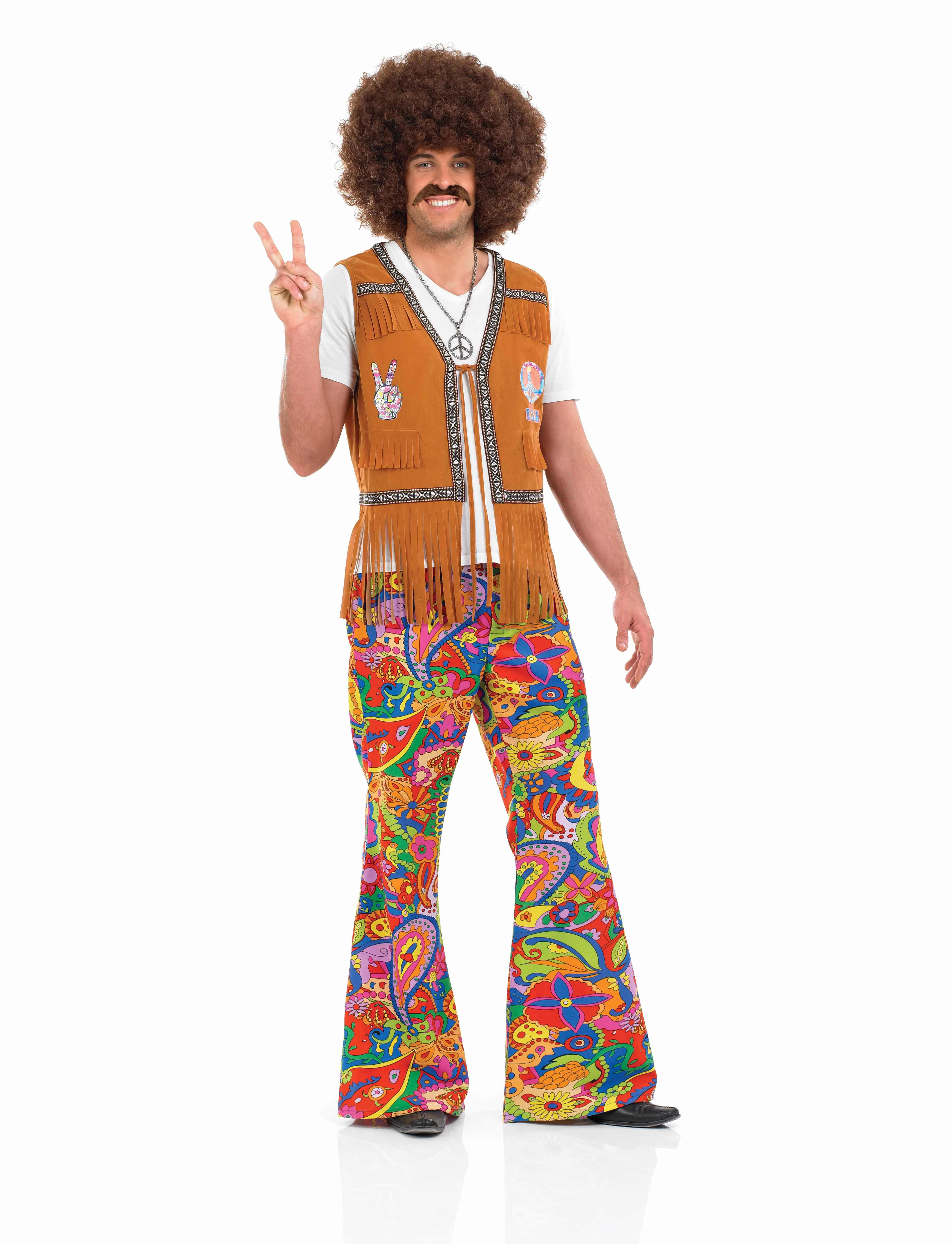 Wallpaper #MBVNNpMB-CQNECa2Lifj265 Mens 60s Psychedelic Flares Costume for 70s Hippie Hippy Fancy Dress Up