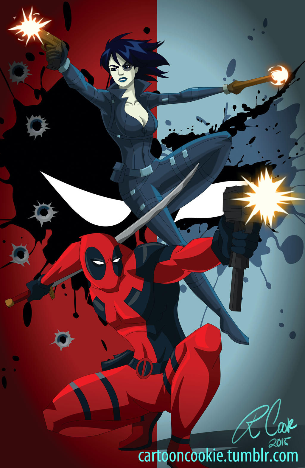 Wallpaper #pmjDFpMBSpphPi3-rQx9188 Deadpool Domino by Racookie3 on Deviantart
