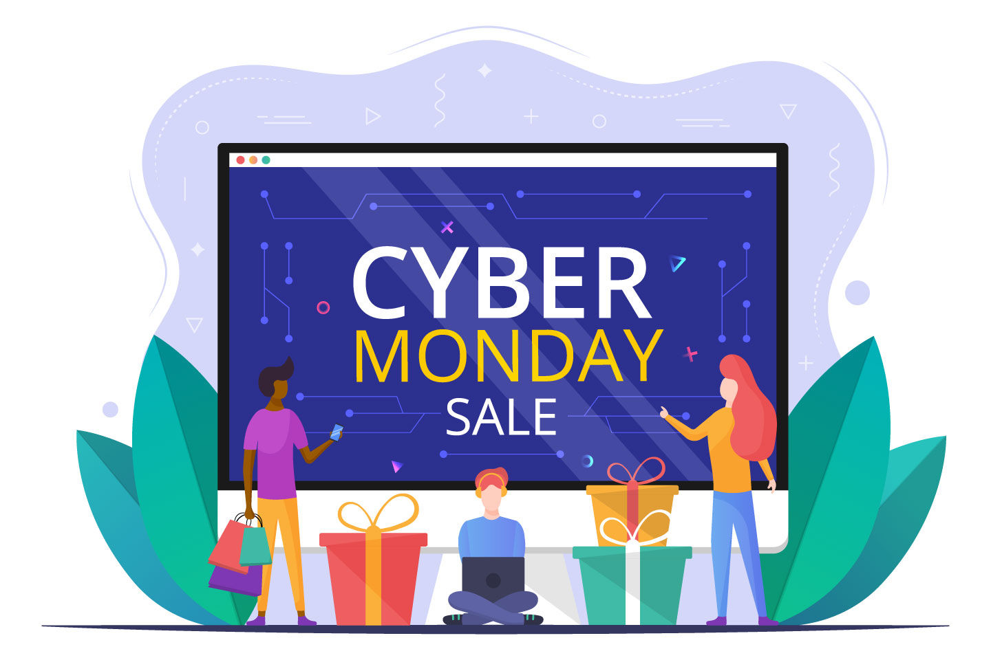 Wallpaper #mmg-HpMBSpphPi3-xiio159 Cyber Monday Vector Concept Graphicsurfcom