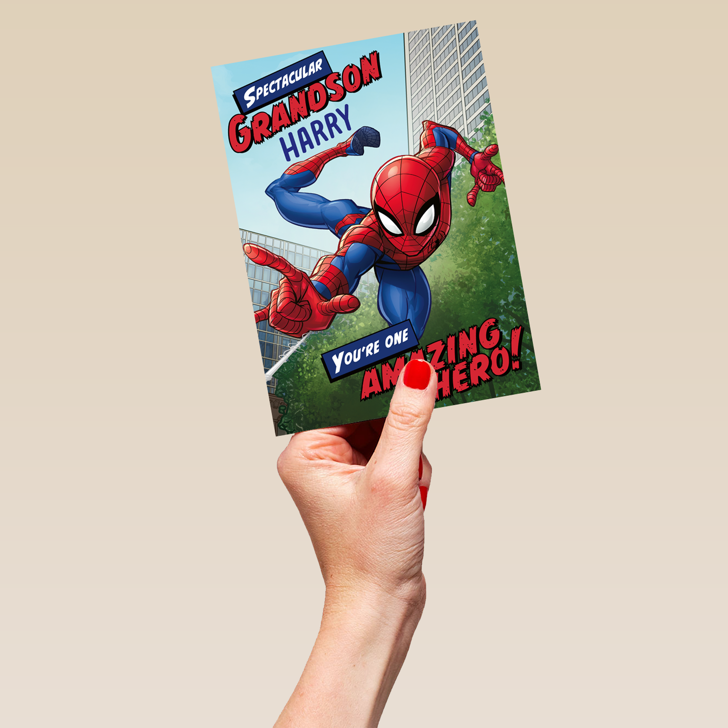 Wallpaper #JxVKNpMB-CQNECa20icS67 Personalised Marvel Spider Man Birthday Card Grandson Hallmark Uk