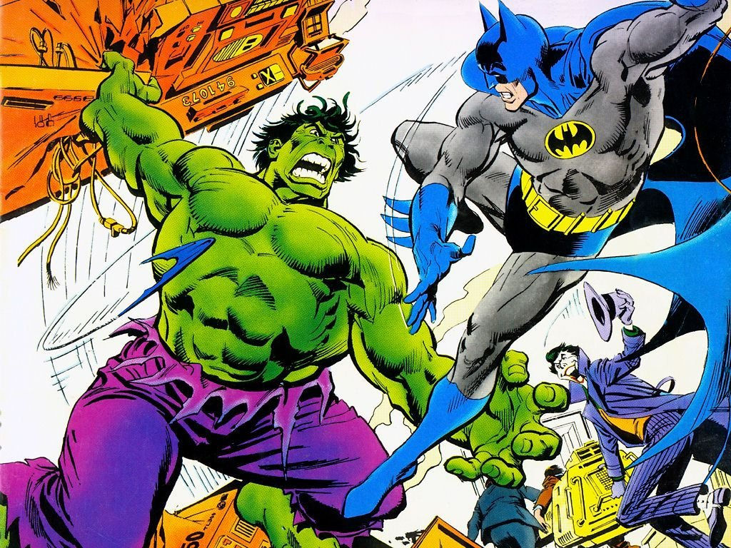 Wallpaper #6hkjOY8BtGB6xQ78fqkt26 Incredible Hulk vs Batman with Joker