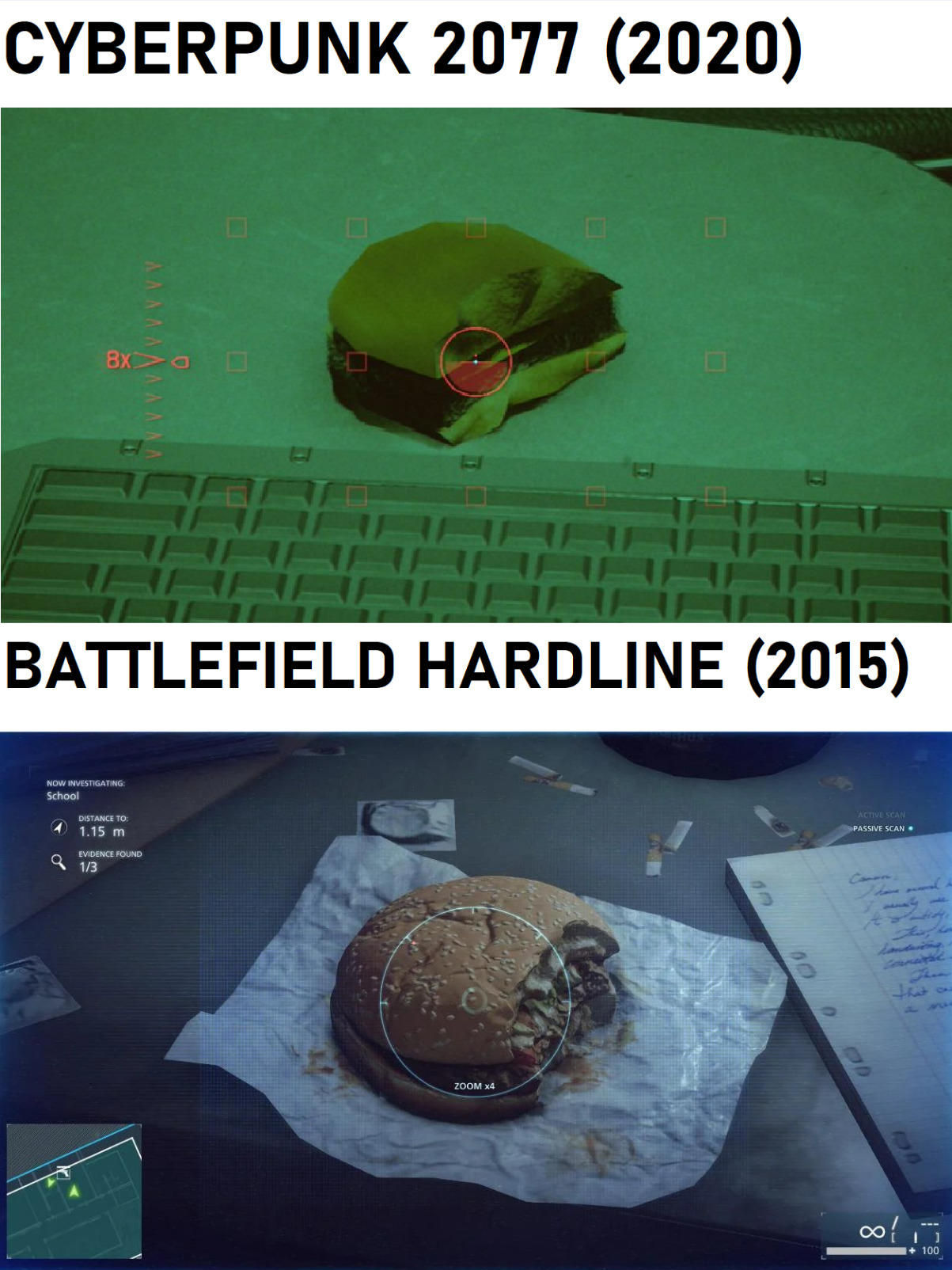 Wallpaper #mW29apcBycdYOYFTrXH257 Comparing Burgers Between Cyberpunk 2077 and Battlefield Hardline