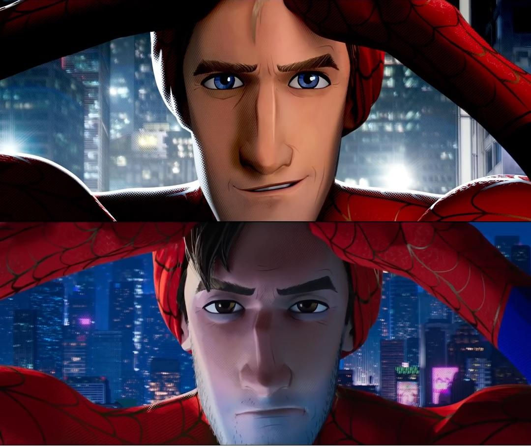 Wallpaper #YtWDNpMBY0Iw2JDGB5HK22 Peter and Peter Spider Man into the Spider Verse Know Your Meme